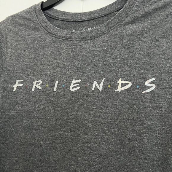 FRIENDS (tv series) - Women's Gray with Silver Letters High-Low T-Shirt - M - Picture 2 of 5